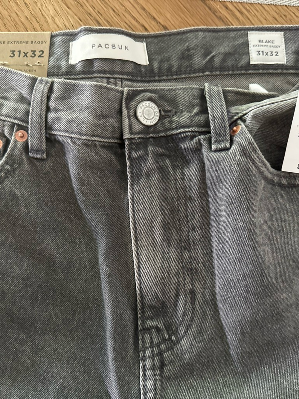 PacSun Men’s Blake Baggy Jeans - Charcoal Gray